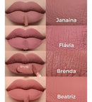 6 Batons –  Beleza com Toque Matte, Textura Aveludada e Alta Fixação. Resistente à Água e Longa Duração – Perfeito para Mulheres que Amam Maquiagem!