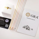 Colar classico Moissanita para mulheres elegantes!!!!