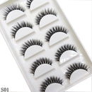 5 Pares de Cílios Postiços 3D – 32 Estilos Incríveis! Feitos de Mink Natural para um efeito volumoso e natural, perfeitos para maquiagem de alta qualidade